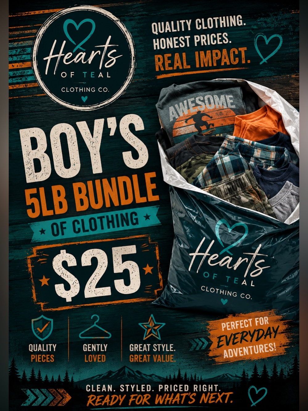 H.O.T. Boys' Clothing Bundle - up to 5lbs